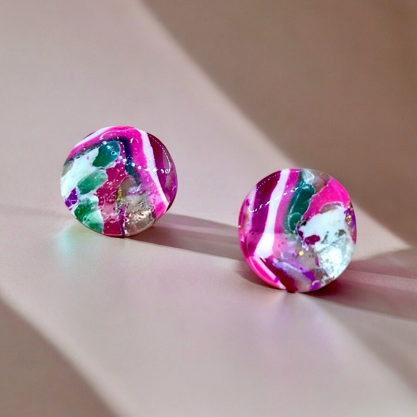 Mini Color Me Pink Studs