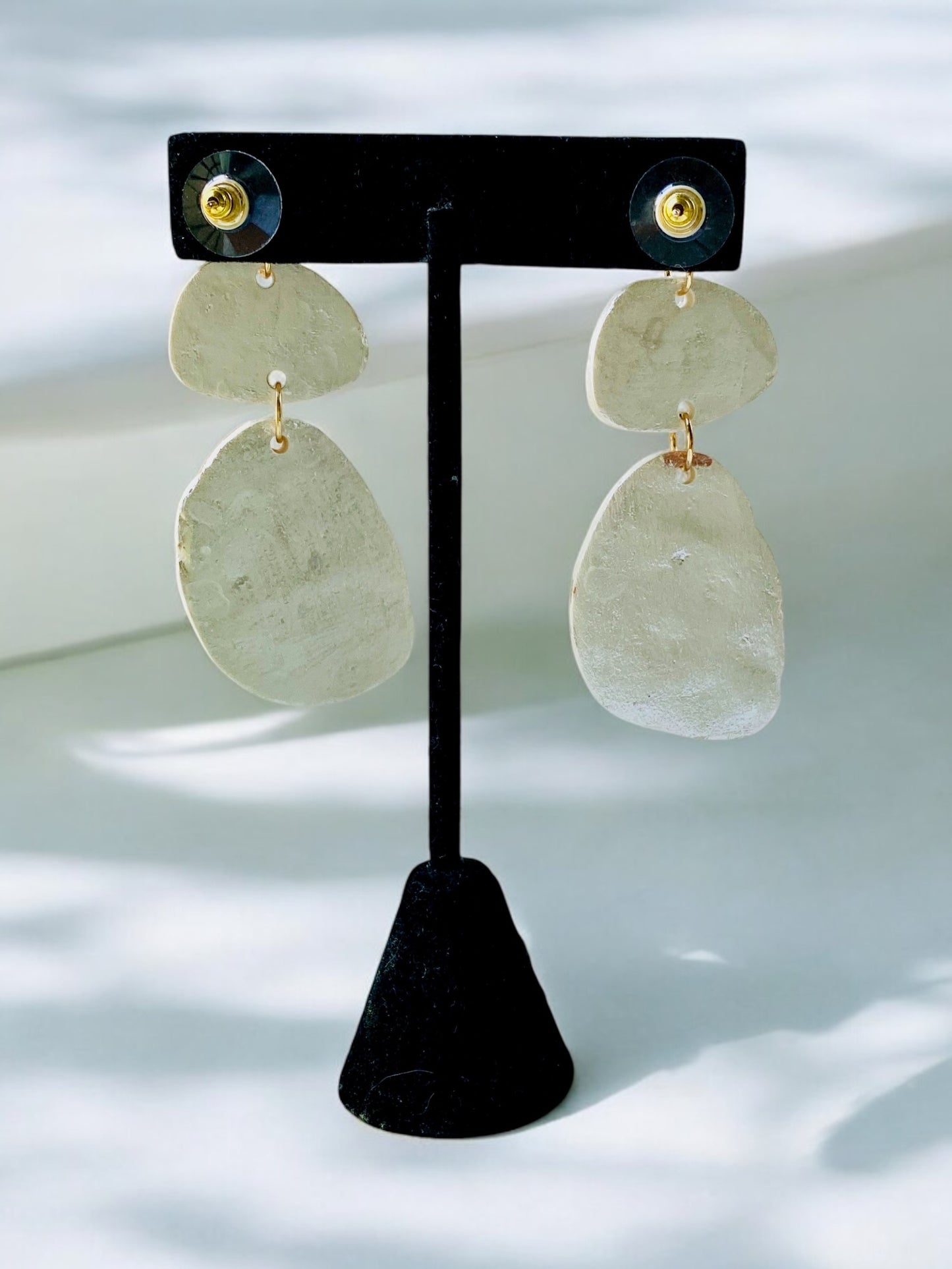 Gold Stones Earrings