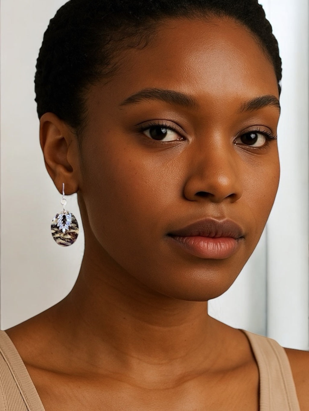 Amber Diamond Earrings