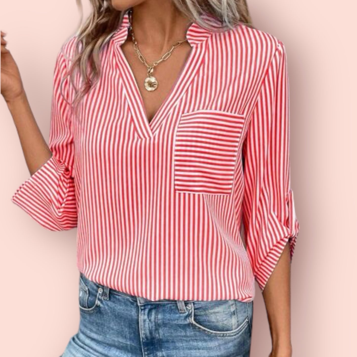 Made Just For You! Striped Sleeve Shirt