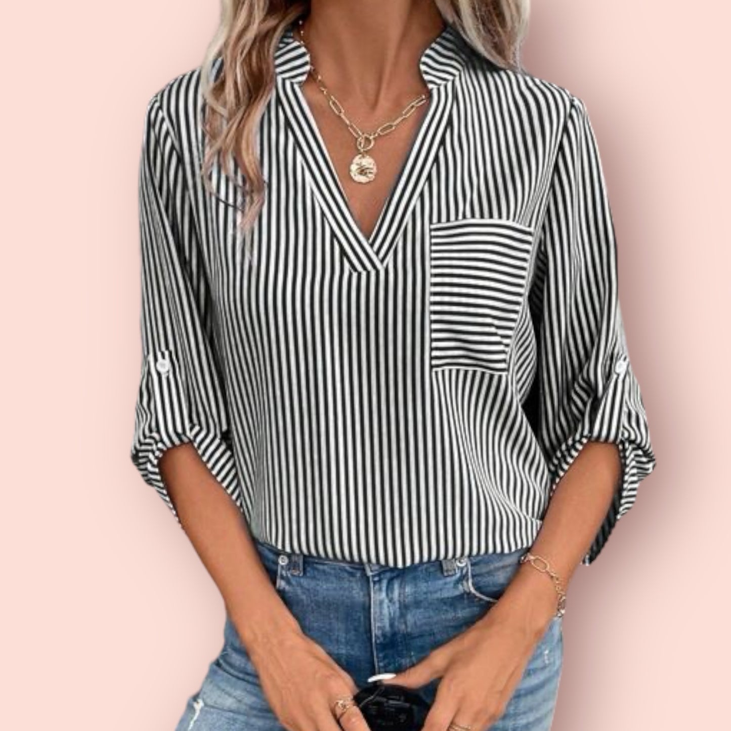 Made Just For You! Striped Sleeve Shirt