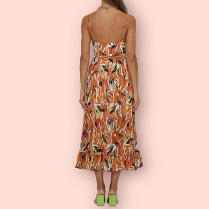 Made Just For You! Printed Sleeveless Midi Maxi Dress