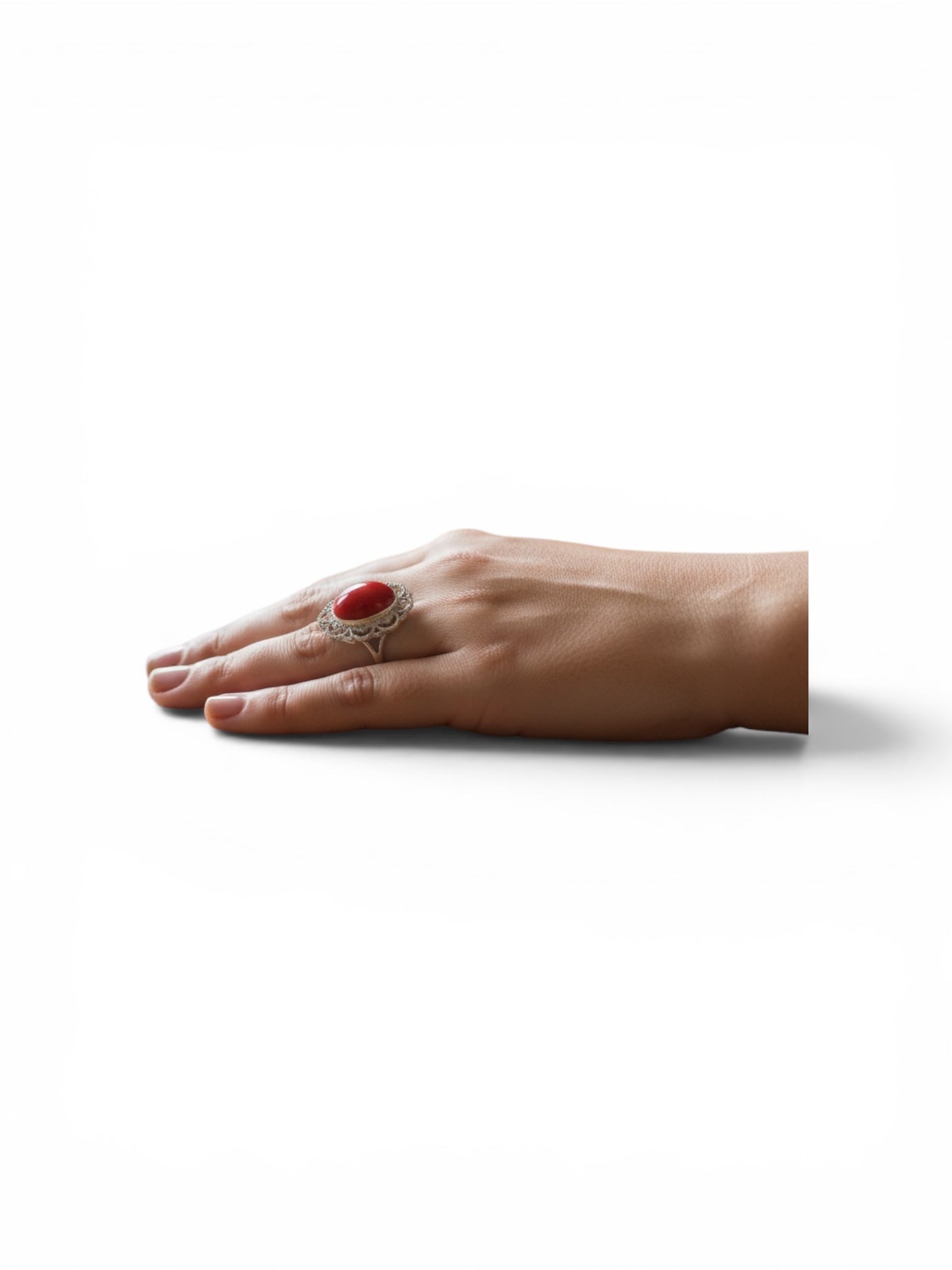 Ruby Radiance Adjustable Ring
