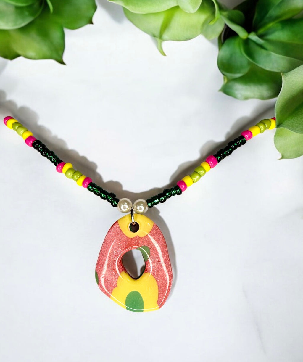 Daisy Beaded Necklace