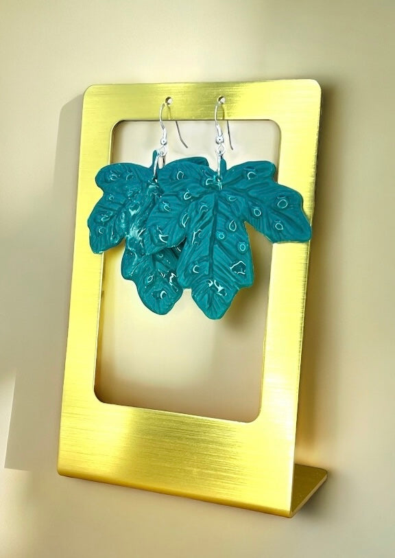 Green Leaves Earrings