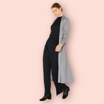 Made Just For You! Marina West Pleated Long Sleeve Cardigan