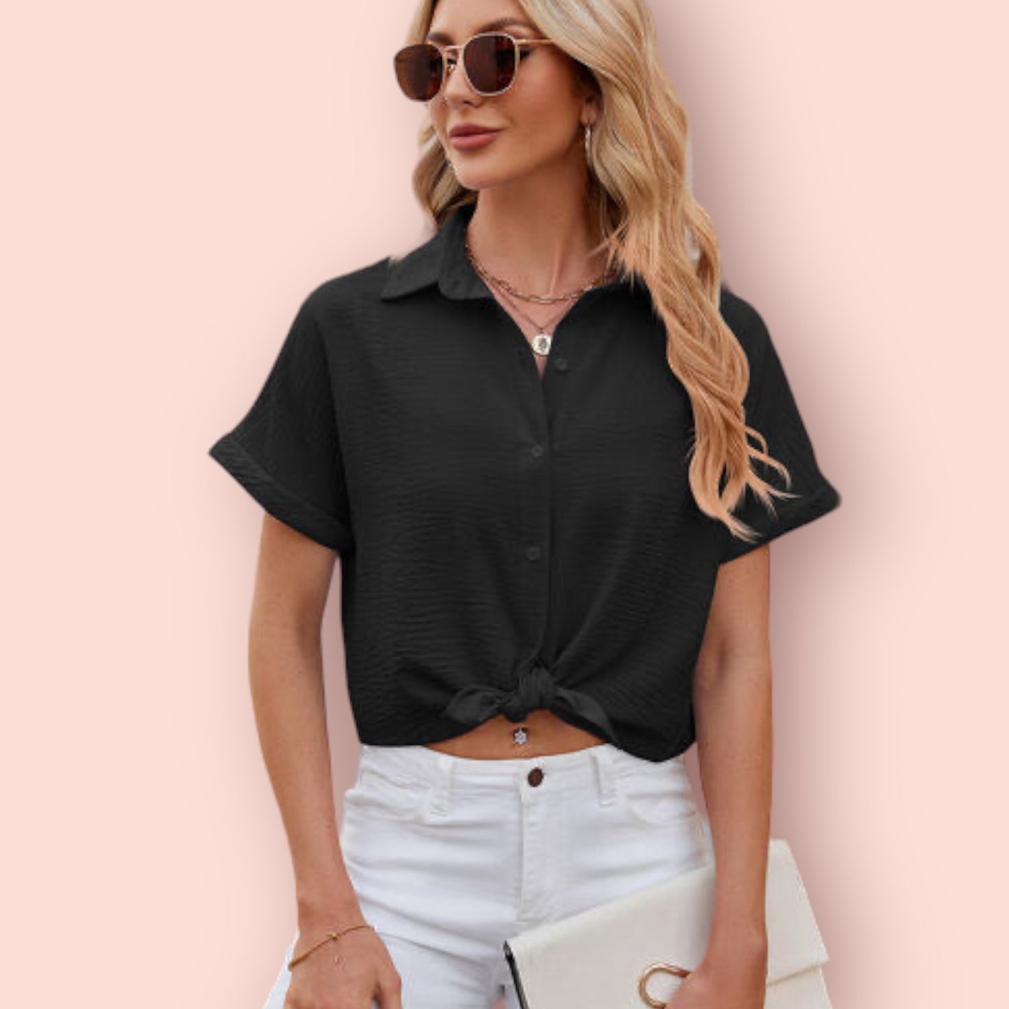 Made Just For You! Button Up Blouse