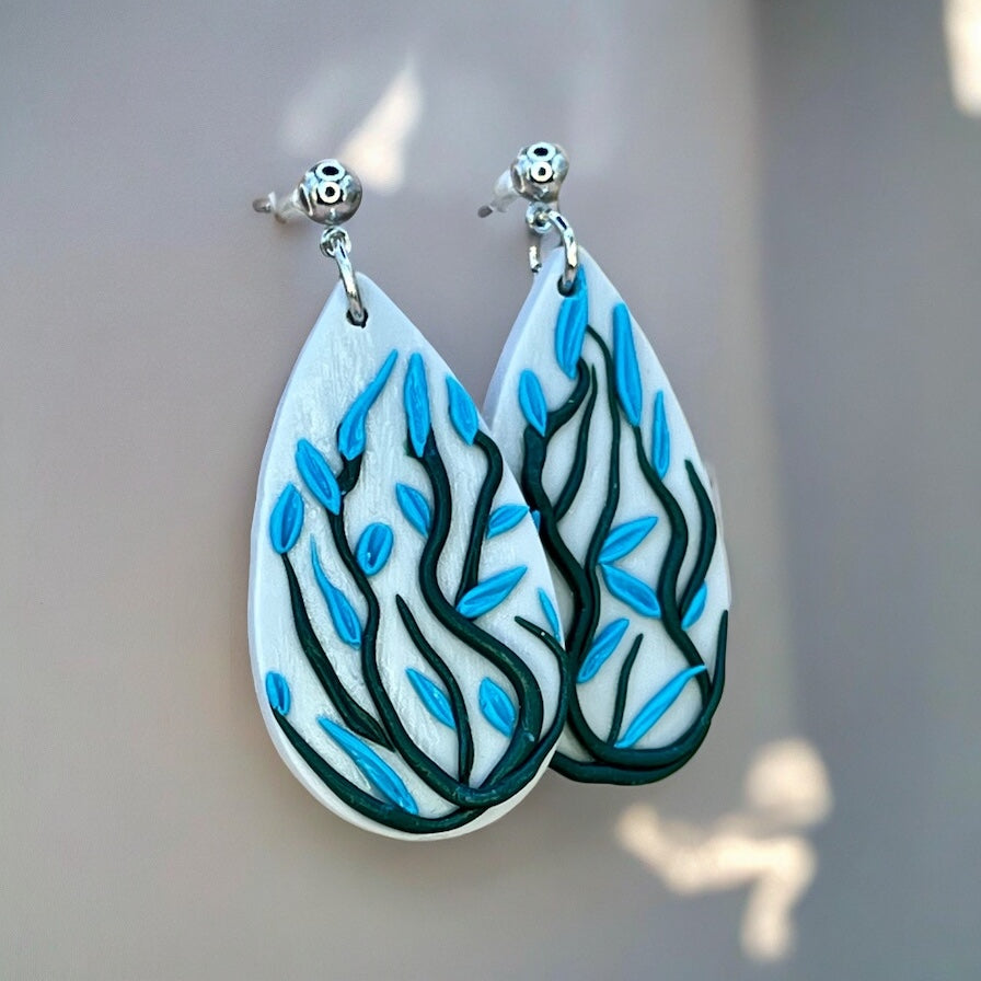 Blue Bloom Dangles