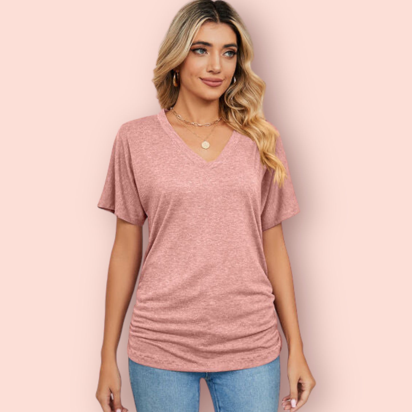 Made Just For You! V-Neck Short Sleeve T-Shirt