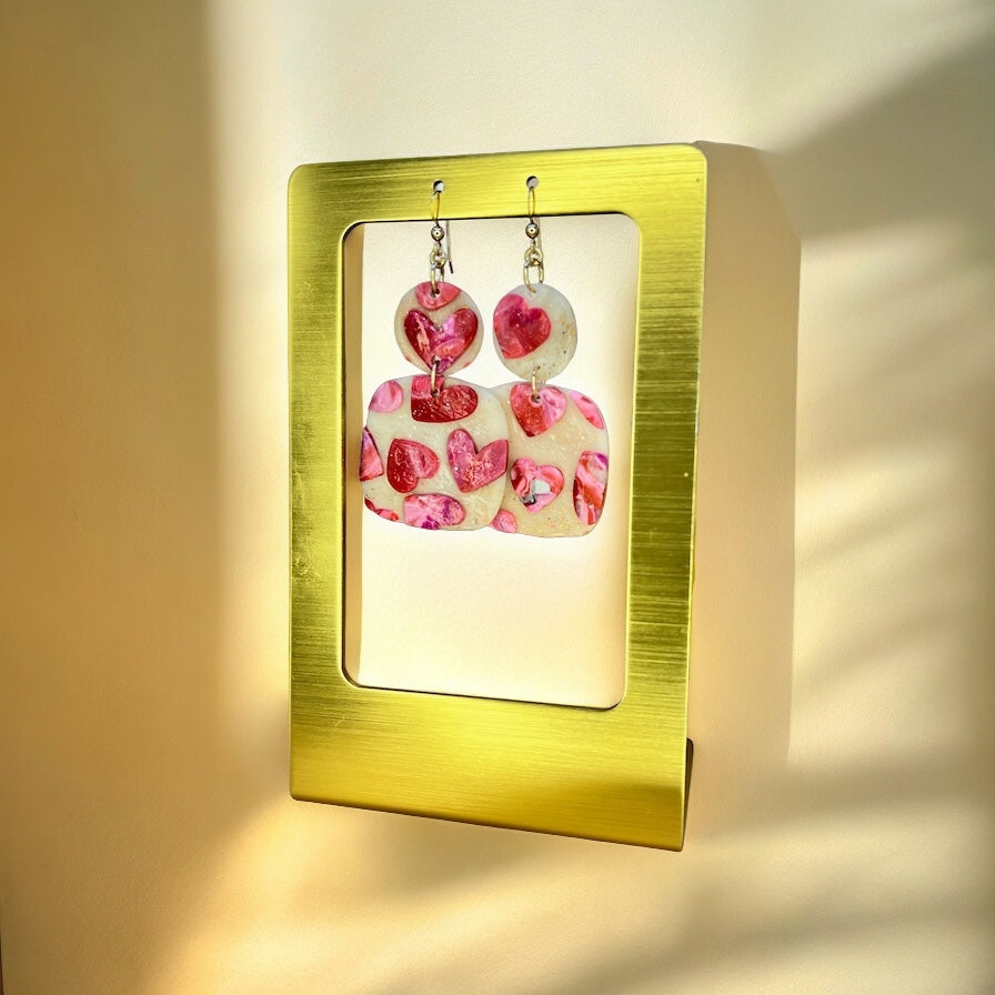 Clear Little Hearts Earrings