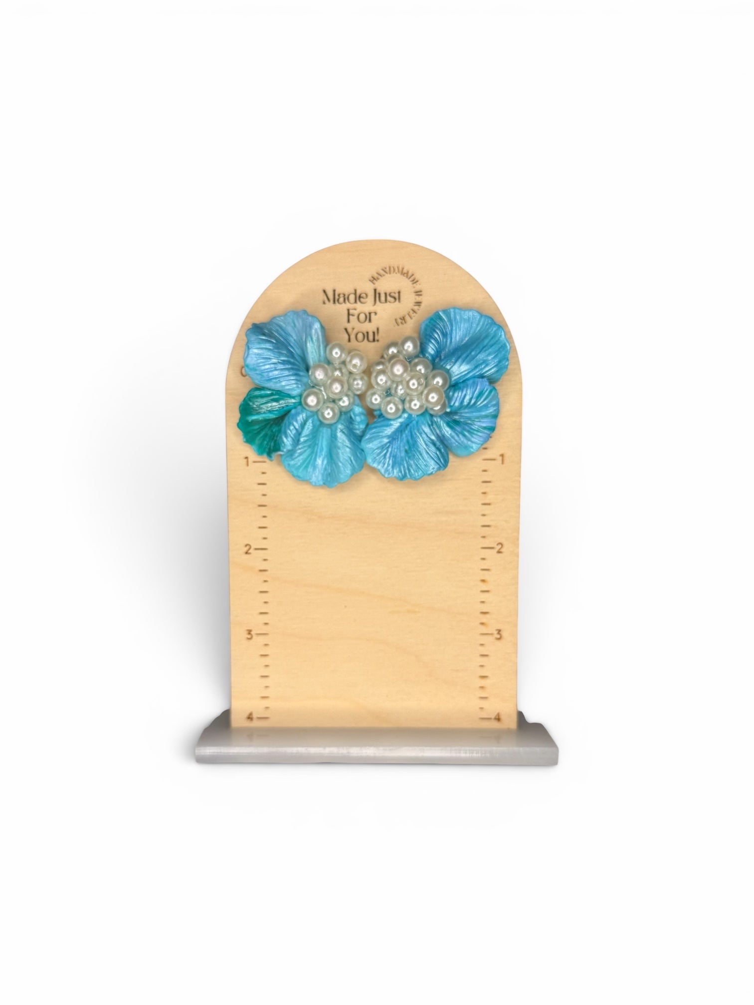 Azure Pearl Blossoms Earrings