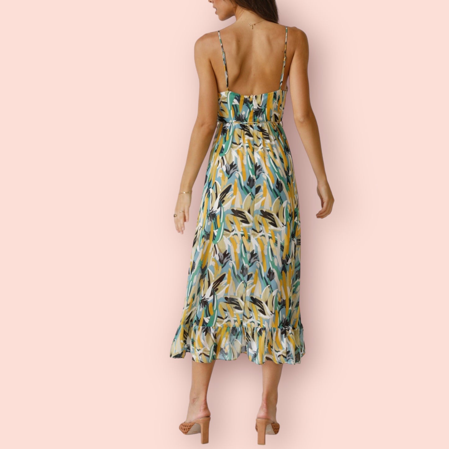 Made Just For You! Printed Sleeveless Midi Maxi Dress