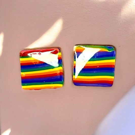 Rainbow Lines Studs