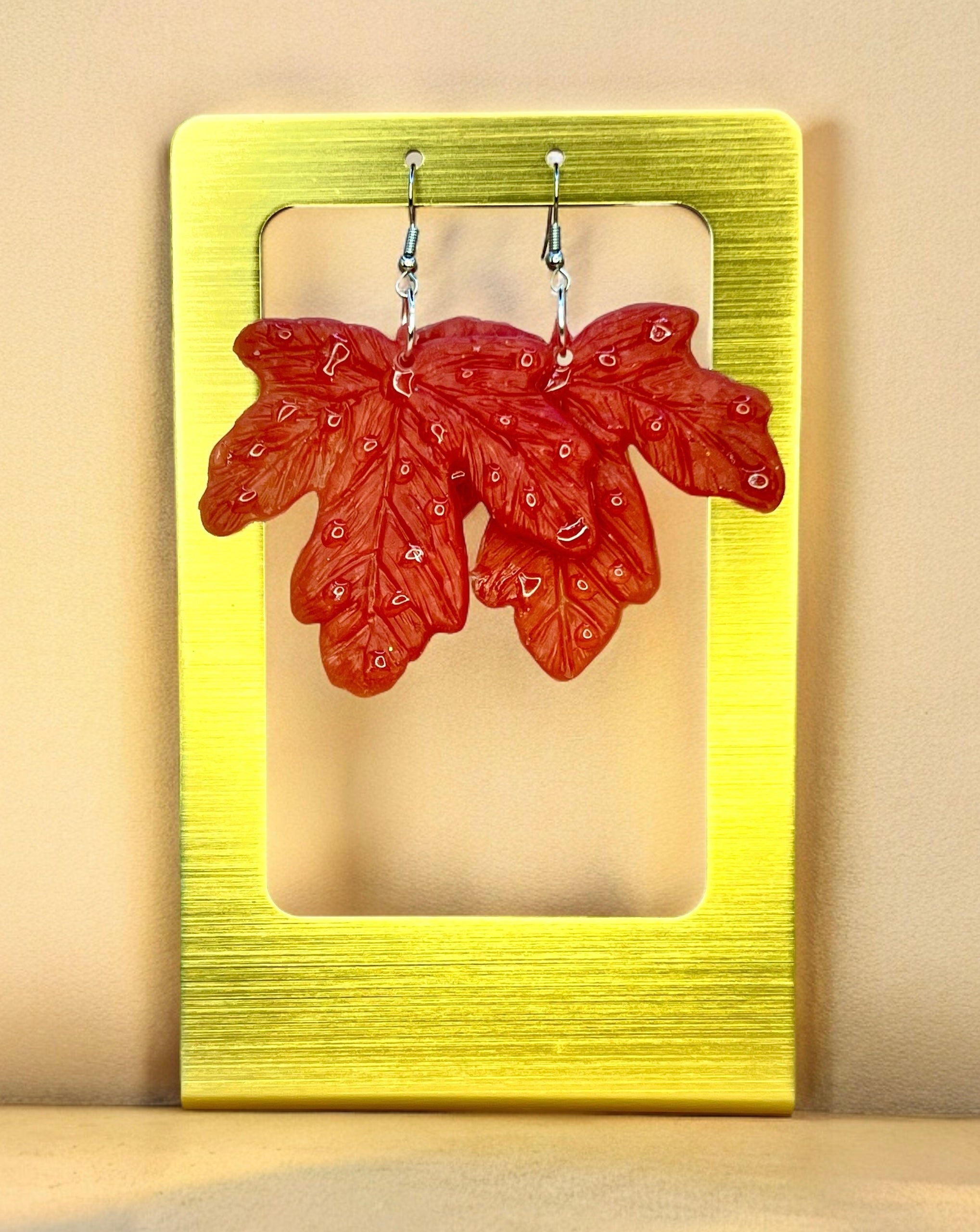 Red Leaf Dangles