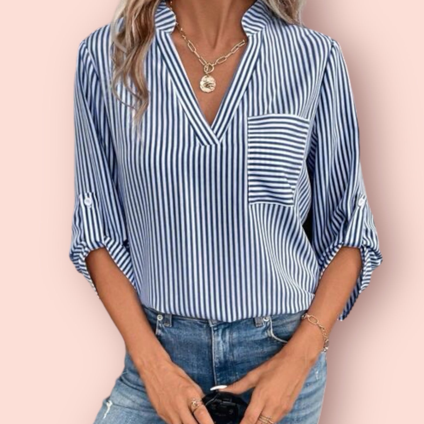 Made Just For You! Striped Sleeve Shirt