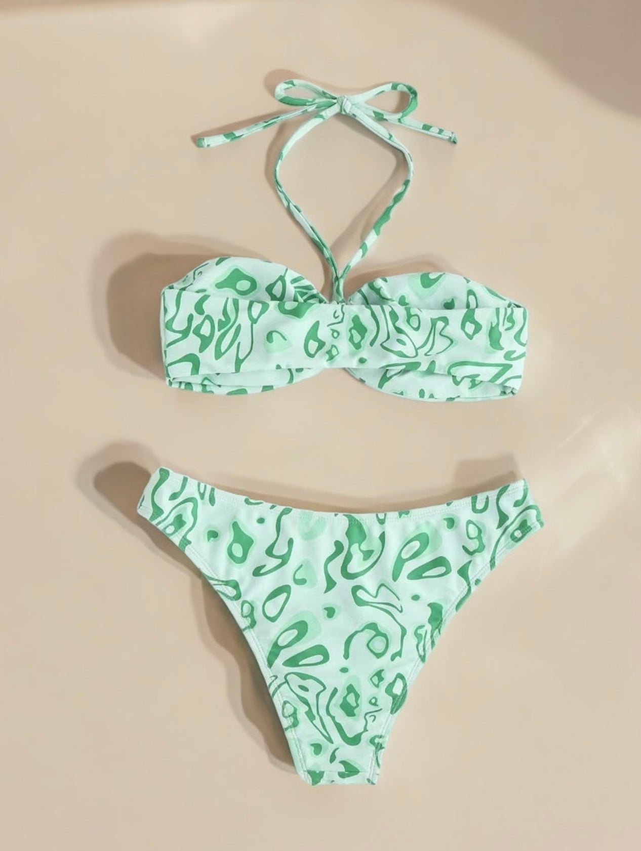 Bandeau Two Piece Bikini Set Swimsuit