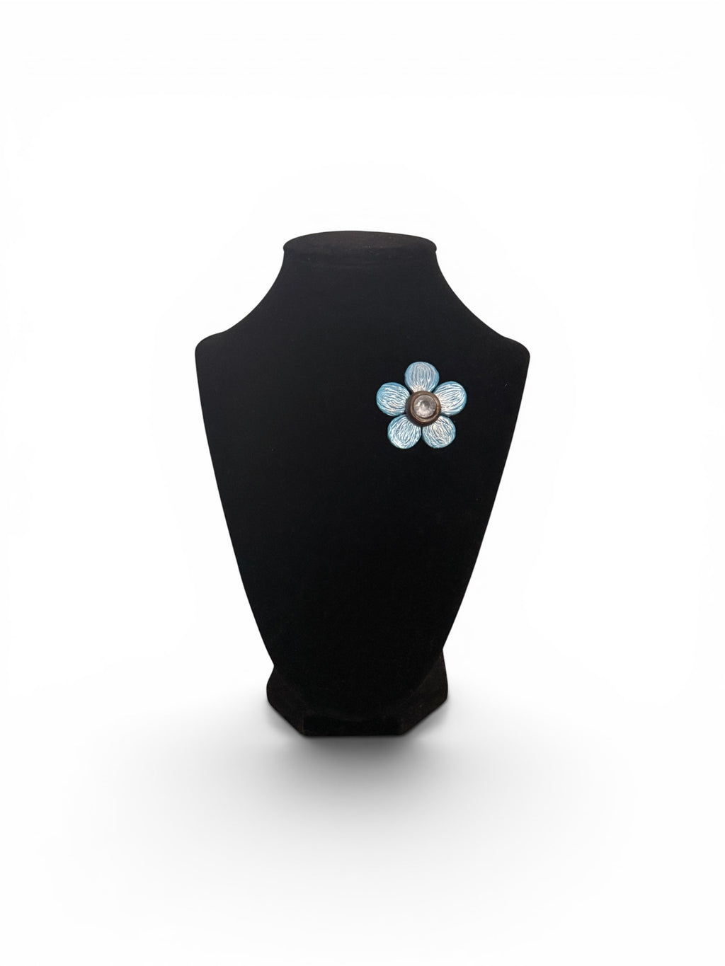 Celestial Blue Blossom Brooch