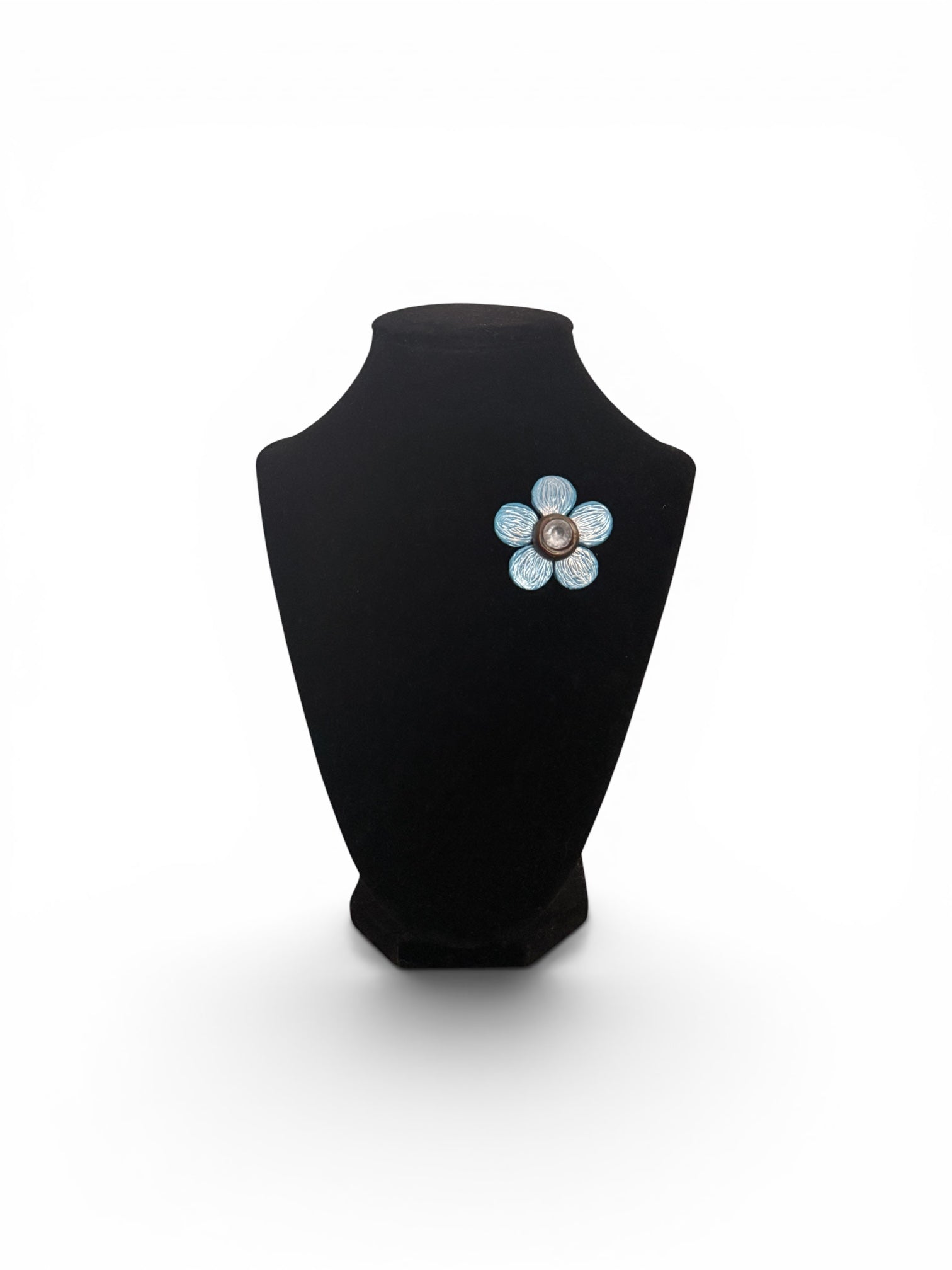 Celestial Blue Blossom Brooch