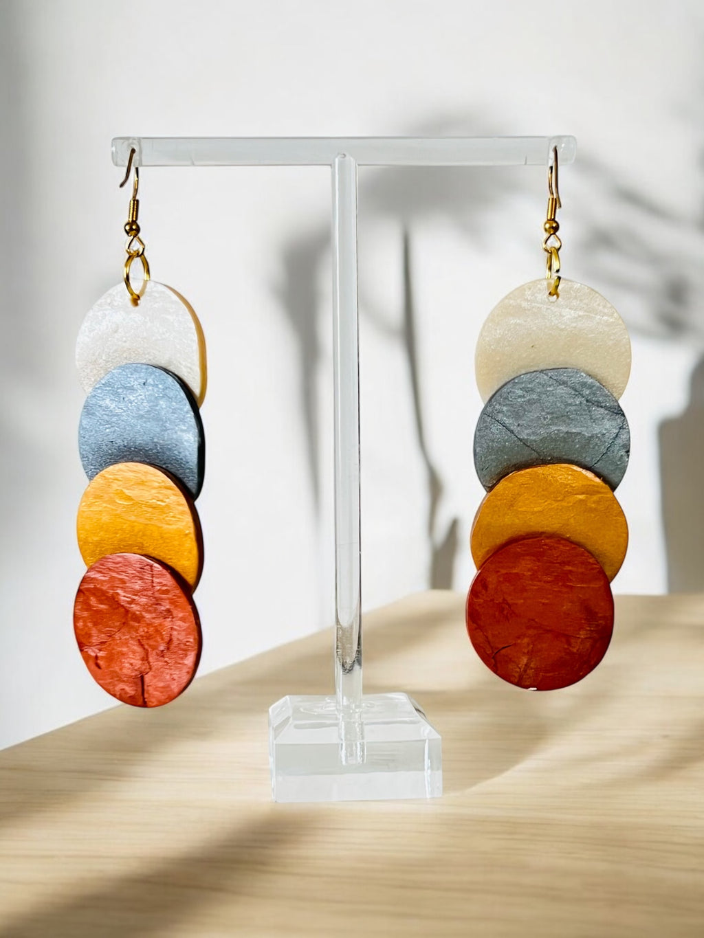 Bronze Clay Earrings