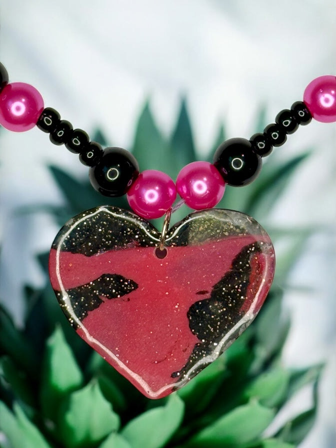 Bold Heart Camo Necklace