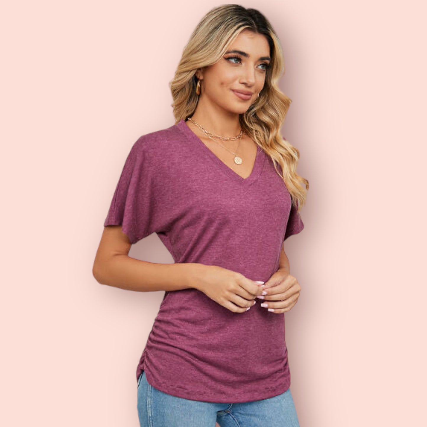 Made Just For You! V-Neck Short Sleeve T-Shirt