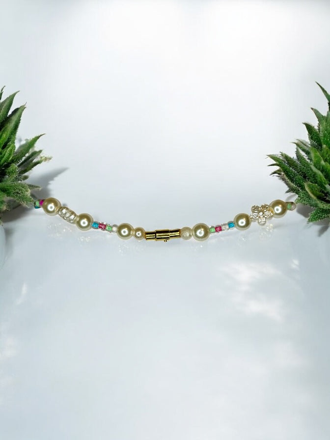 Pastel Bloom Pearl Necklace