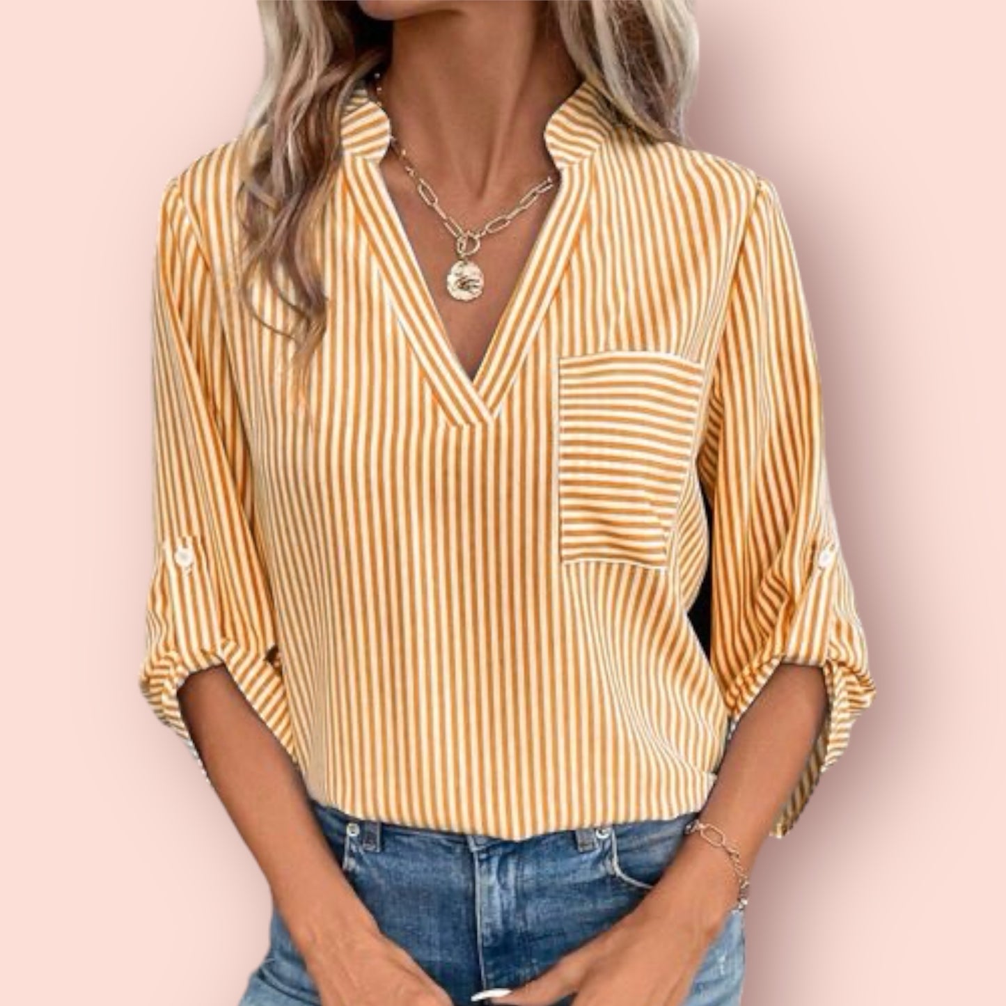 Made Just For You! Striped Sleeve Shirt