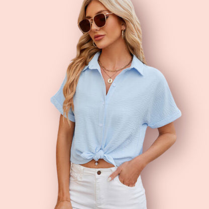 Made Just For You! Button Up Blouse