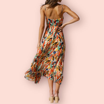 Made Just For You! Printed Sleeveless Midi Maxi Dress