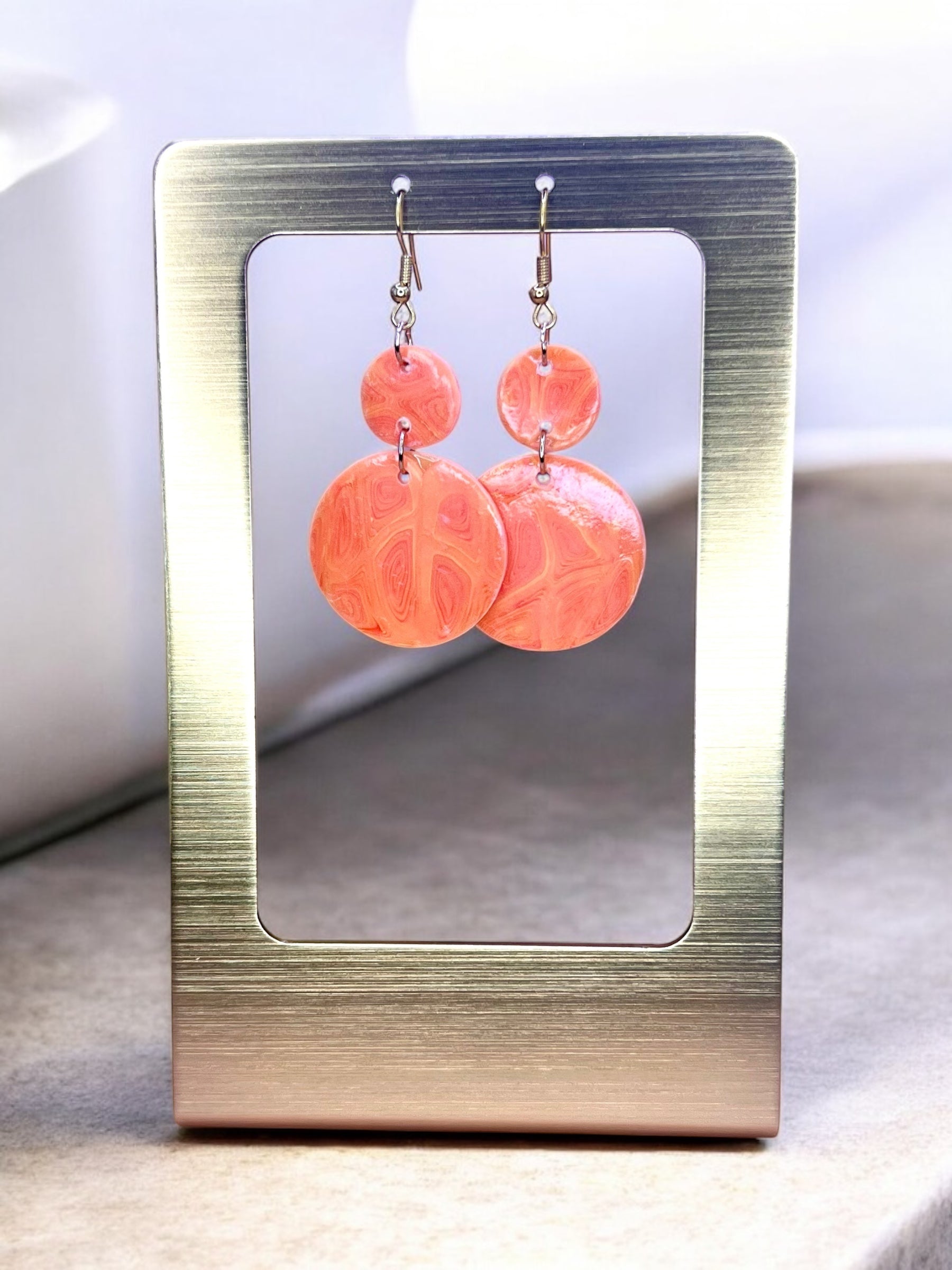 Orange Creamsicle Earrings