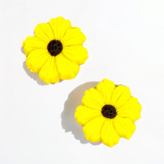 Yellow Gerbera Daisy Studs