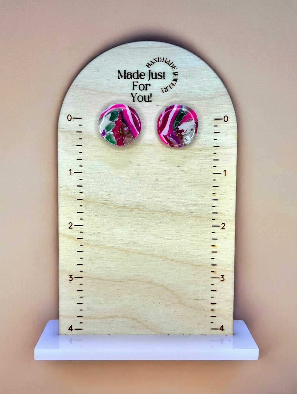 Mini Color Me Pink Studs