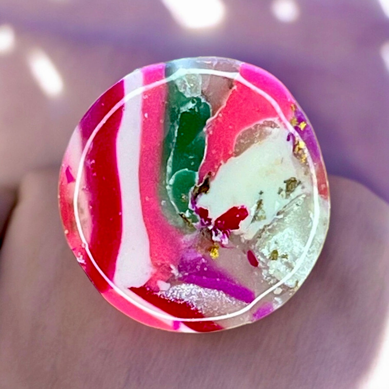 Mini Color Me Pink Studs