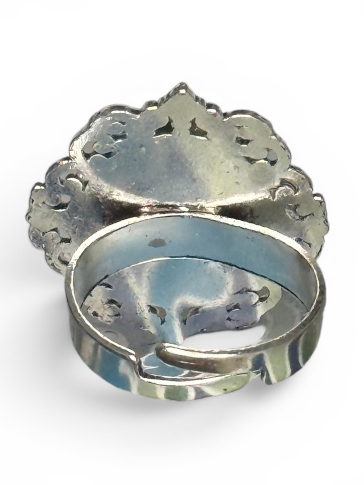 Mocha Marble Adjustable Ring