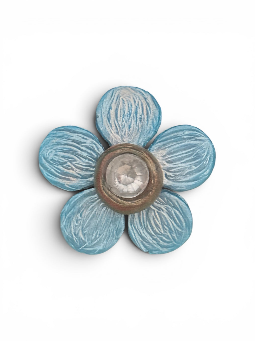 Celestial Blue Blossom Brooch