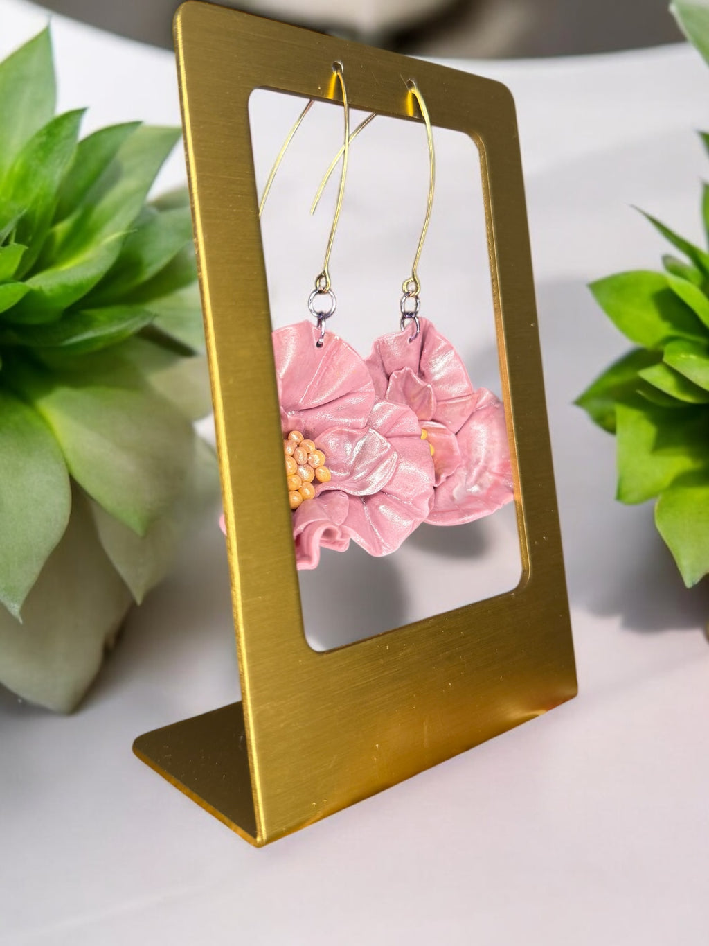 Lavender Floral Dangles