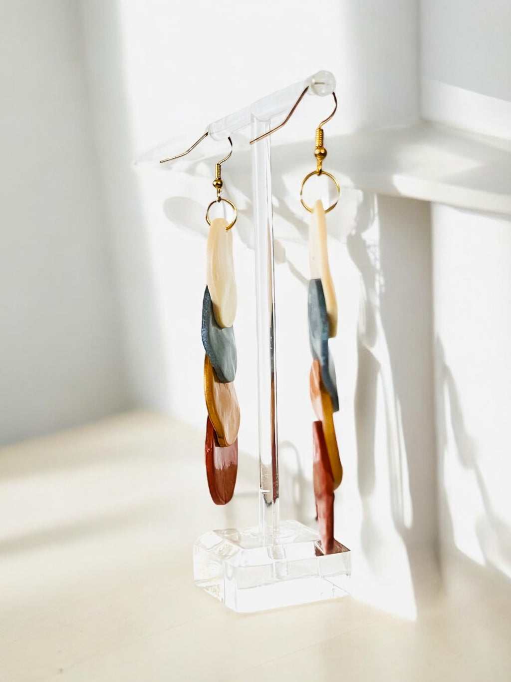 Bronze Clay Earrings
