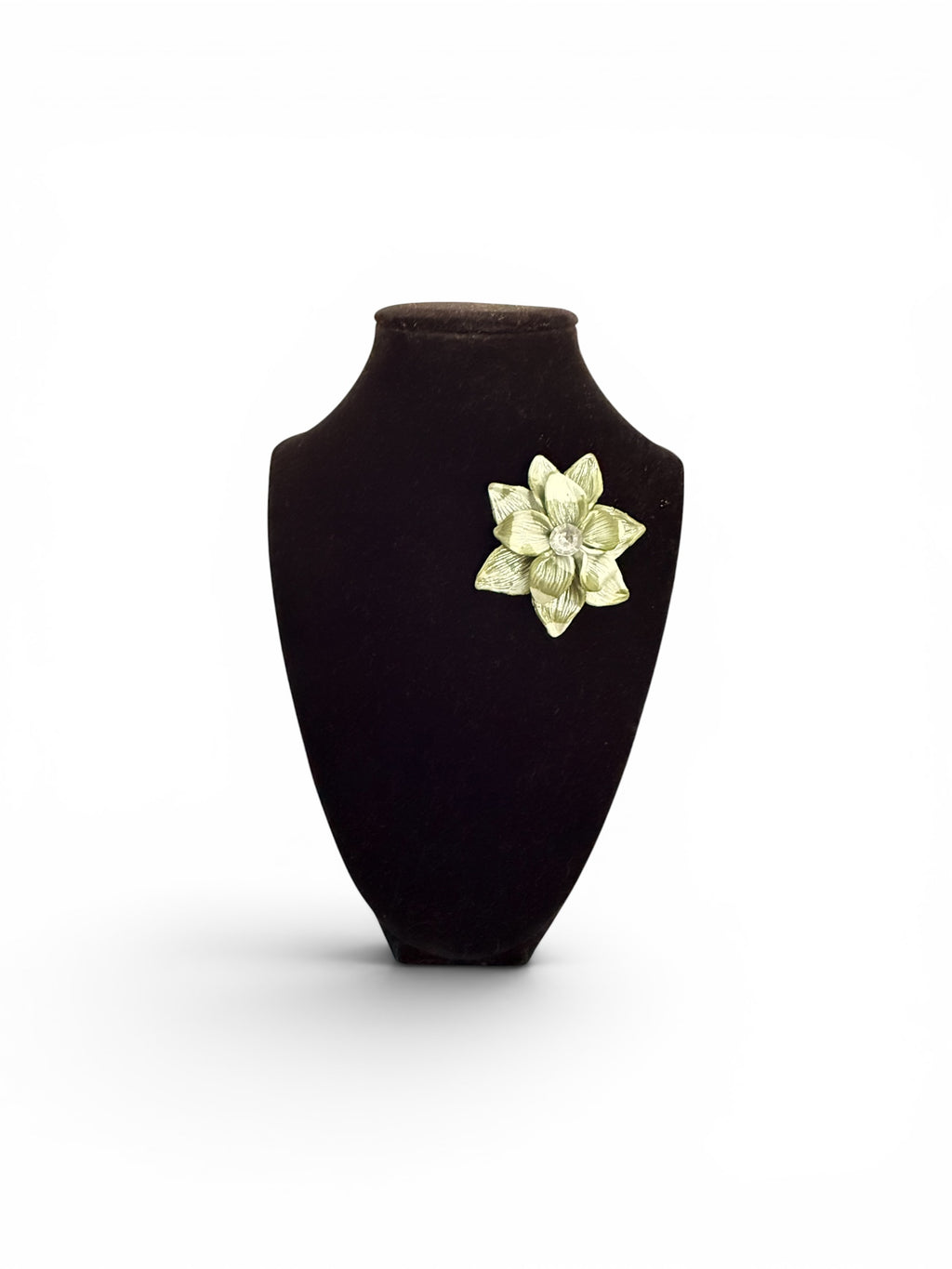 Moonlit Sage Flower Brooch