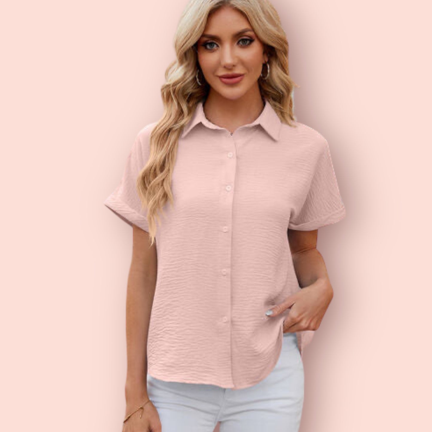 Made Just For You! Button Up Blouse