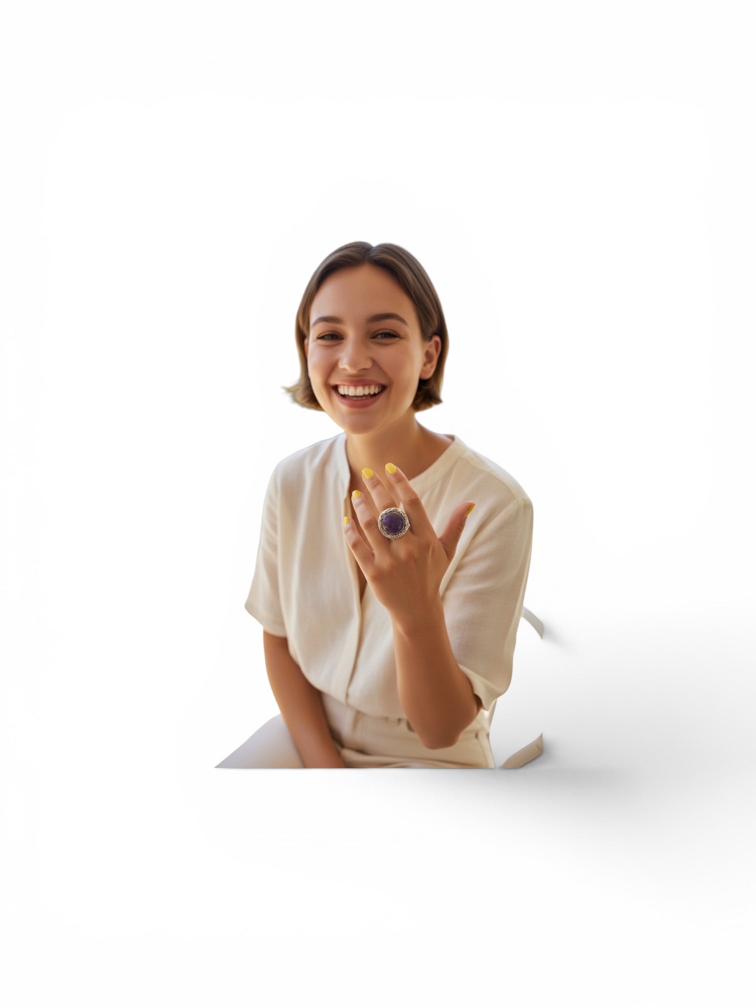 Royal Amethyst Adjustable Ring