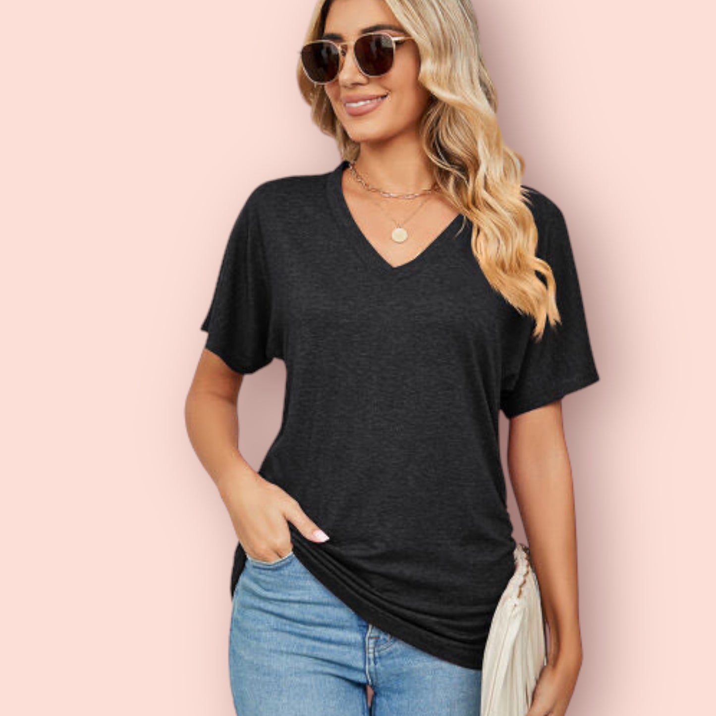 Made Just For You! V-Neck Short Sleeve T-Shirt