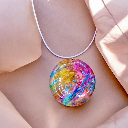 Crystal Faux Round Necklace