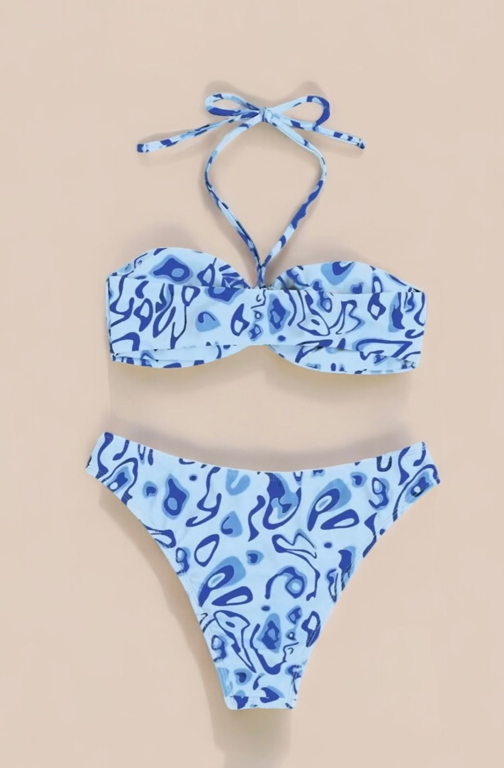 Bandeau Two Piece Bikini Set Swimsuit