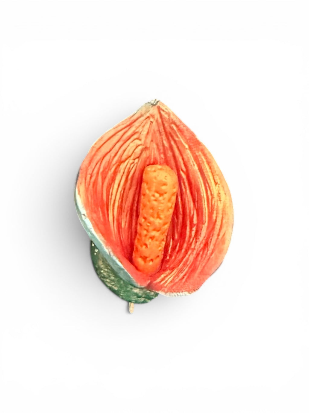Sunset Anthurium Bloom Brooch