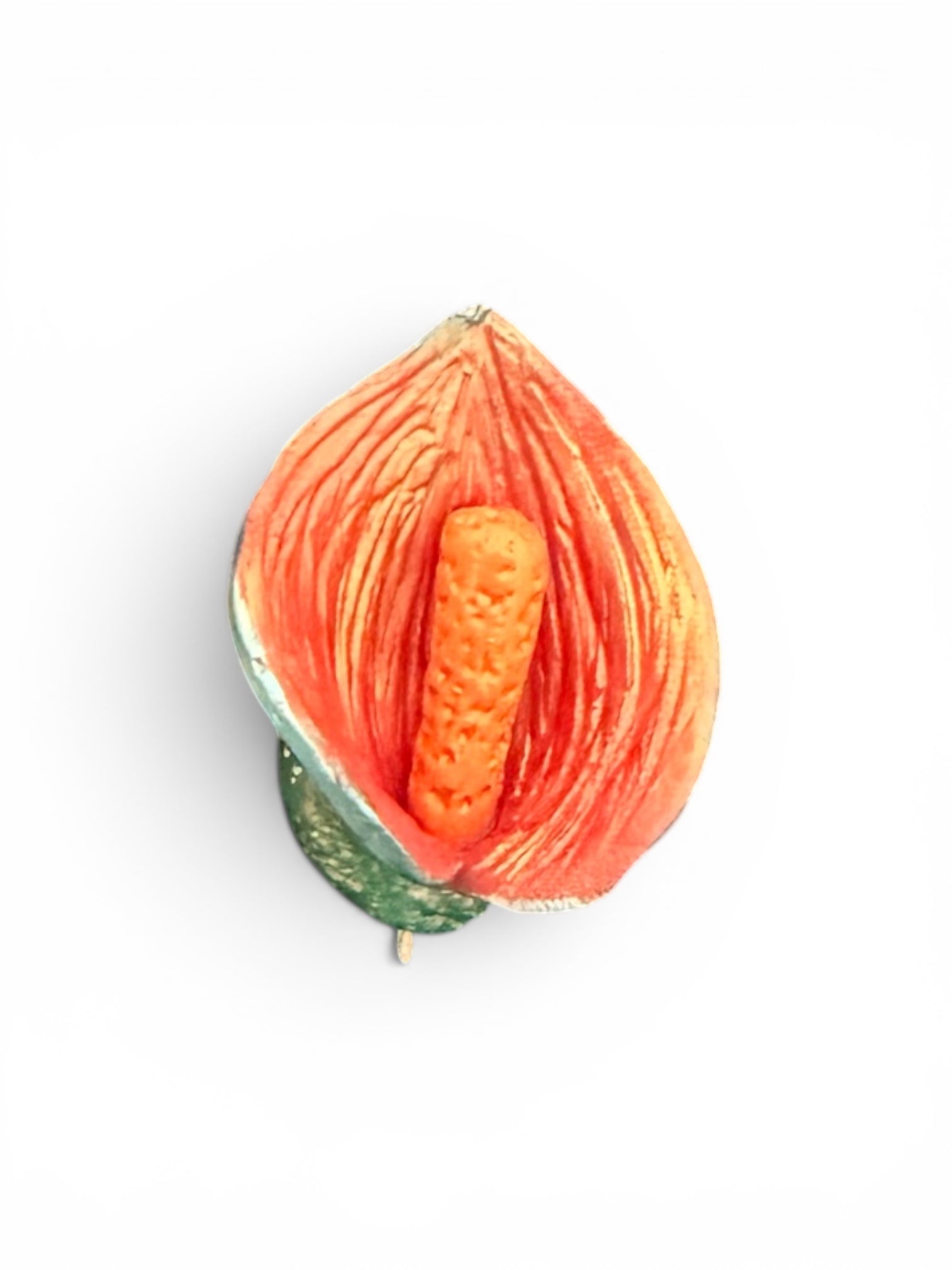 Sunset Anthurium Bloom Brooch