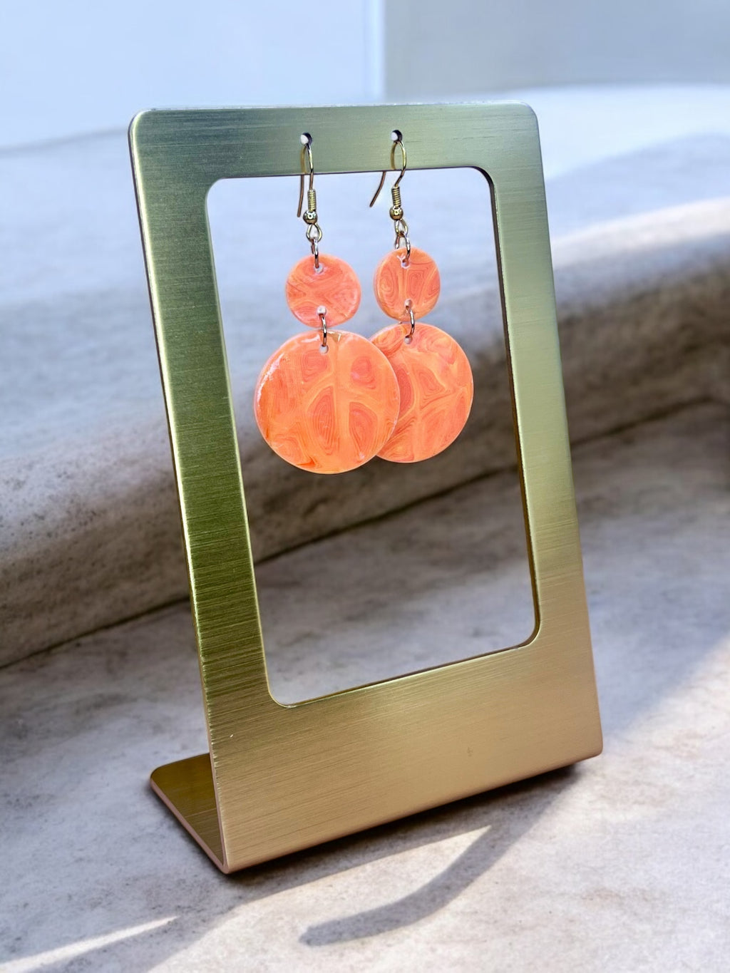 Orange Creamsicle Earrings