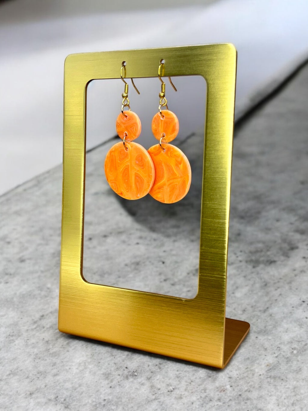 Orange Creamsicle Earrings