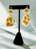 Gold Stones Earrings