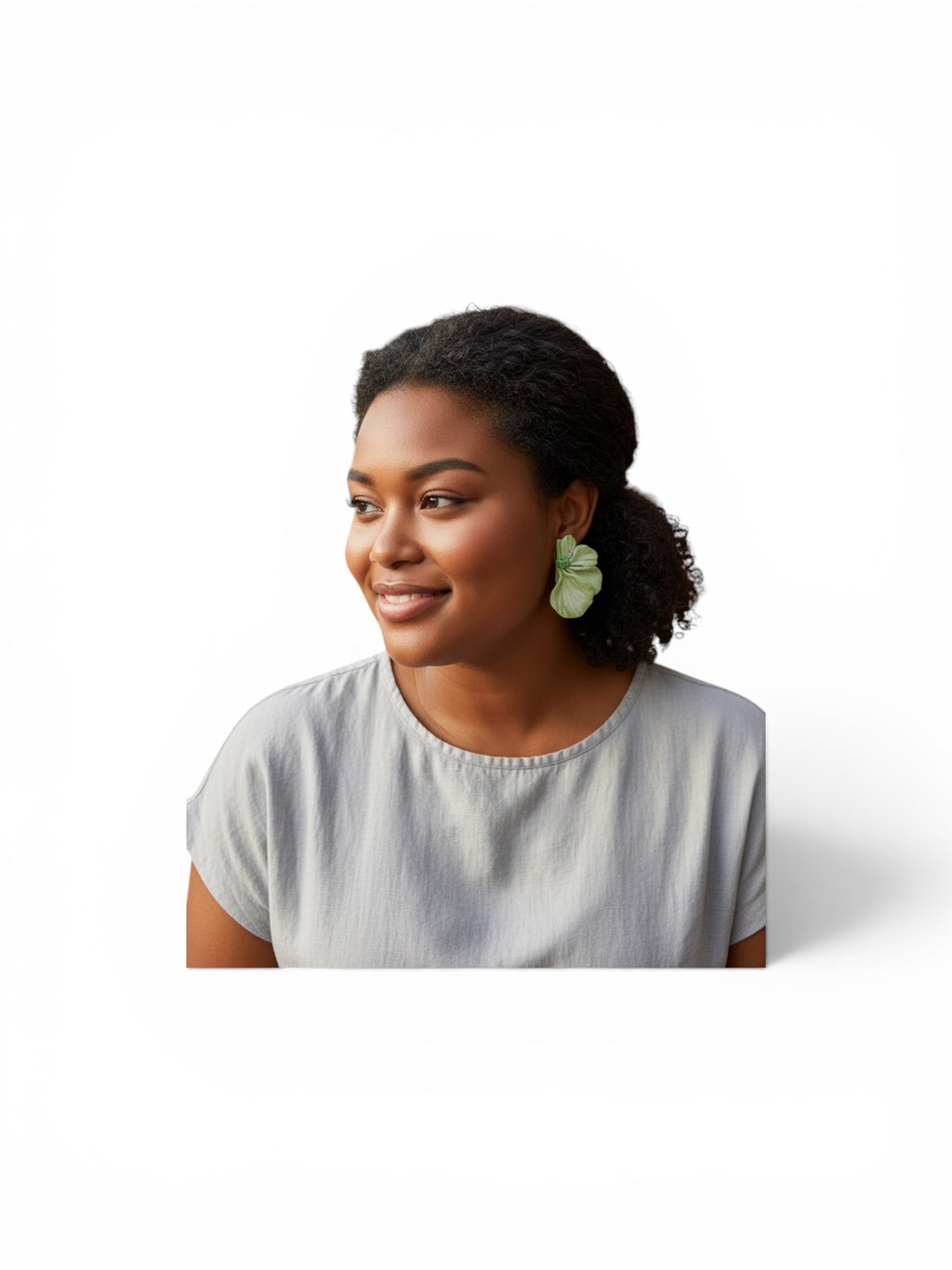 Mint Blossom Stud Earrings