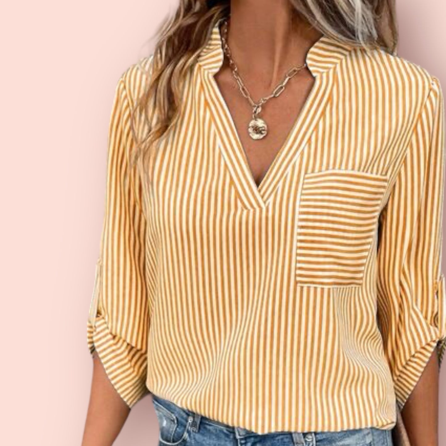 Made Just For You! Striped Sleeve Shirt